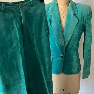 1980’s Vintage Suede Jacket & Pants Set